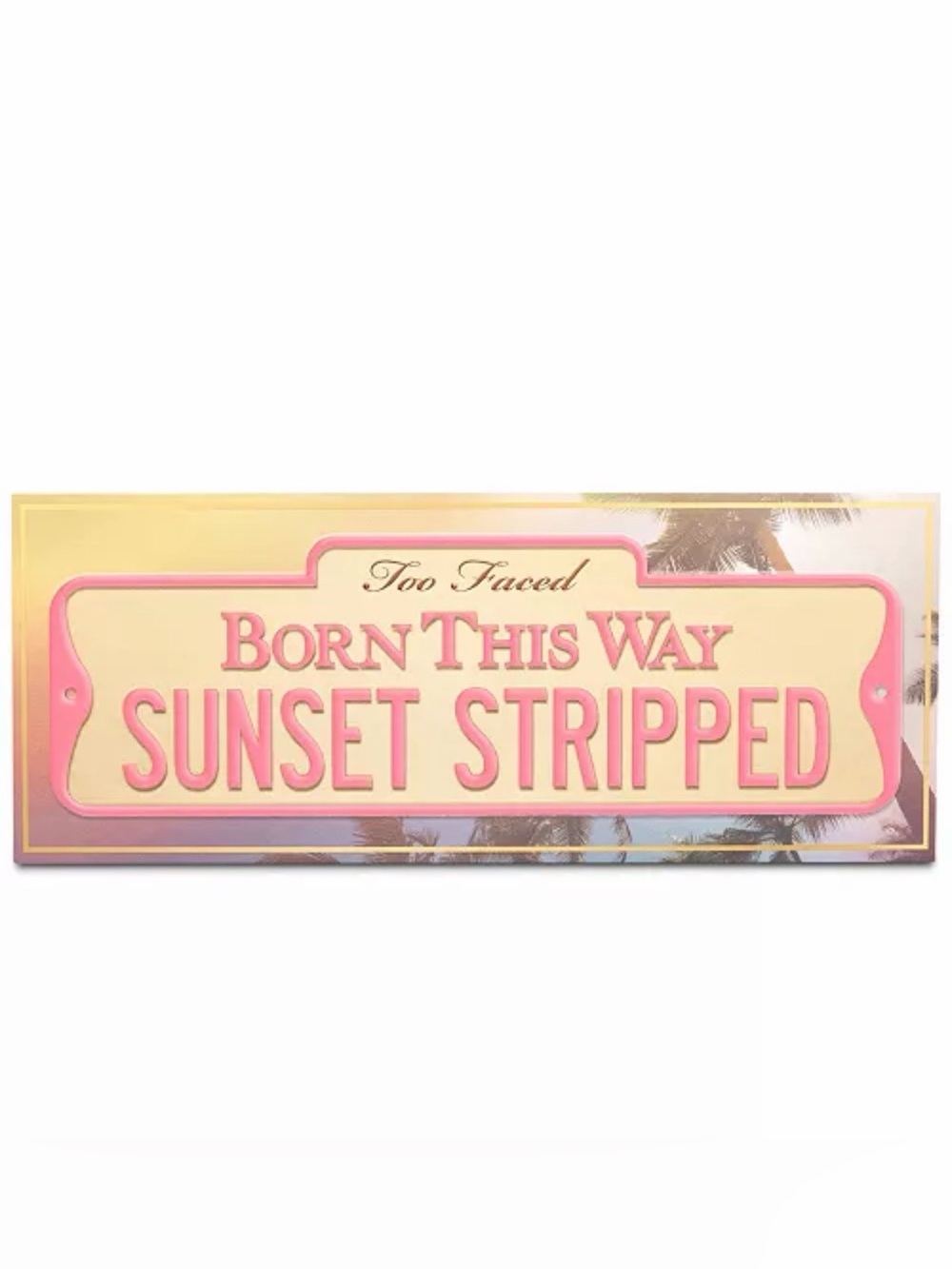 New Too Faced Born This Way Sunset Stripped Palette - Pink & Cream
